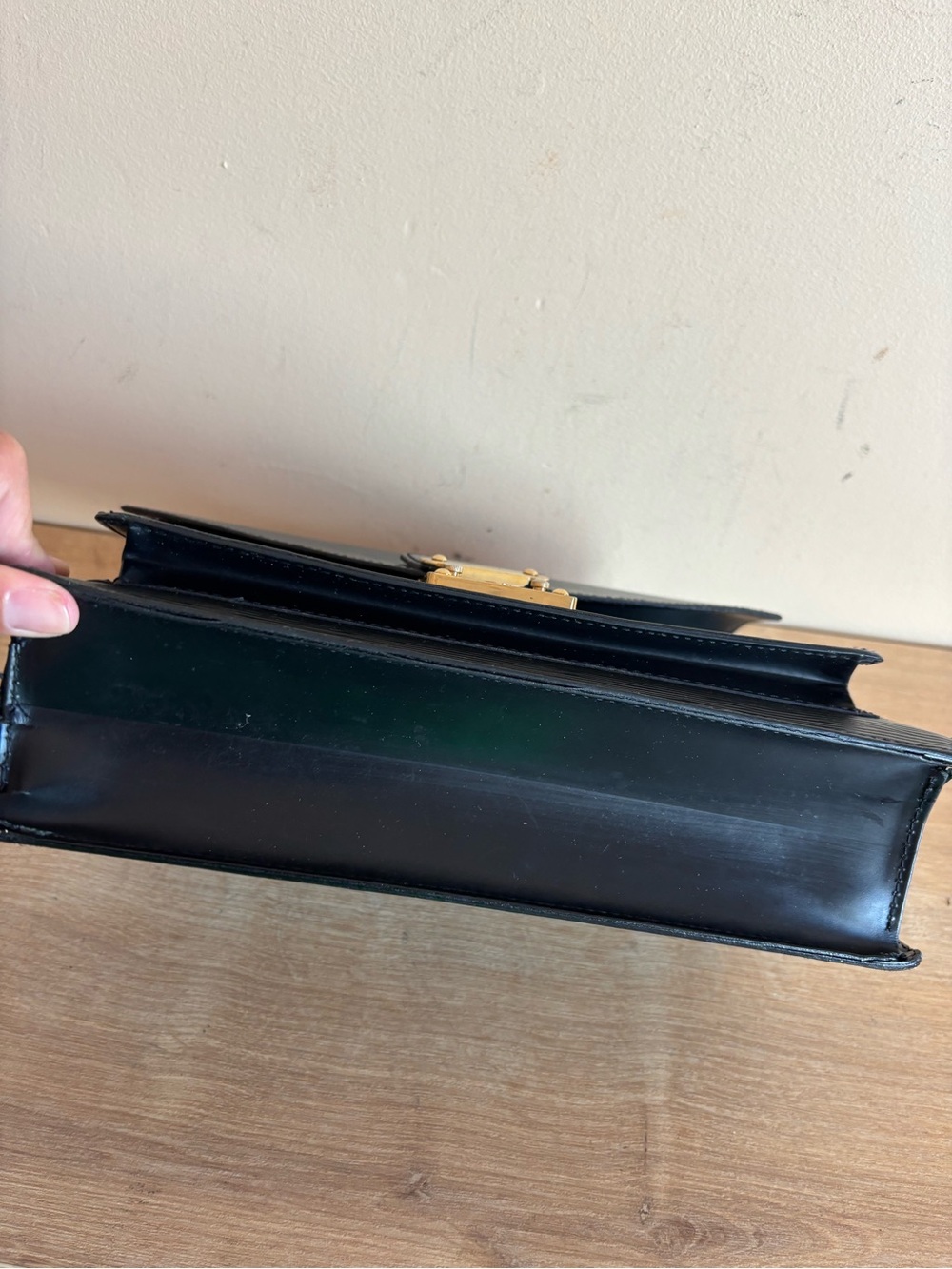 Authentic Louis Vuitton black epi  leather tote - Picture 6 of 9